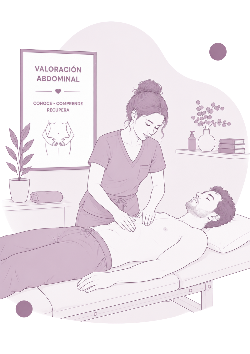 Valoración abdominal y suelo pélvico para hombre