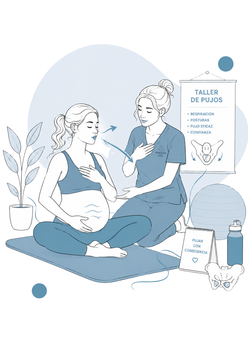 Taller de pujos y respiración
