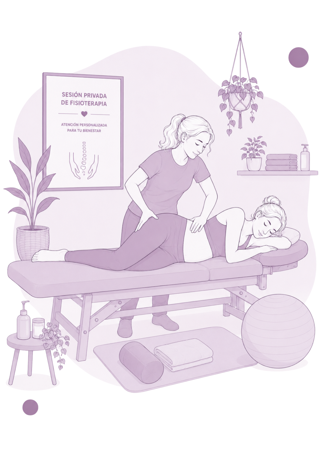 Sesión privada de fisioterapia